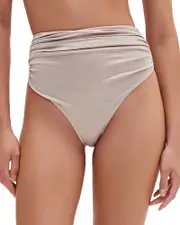 PatBO Buzios Jersey High Waist Bikini Bottom