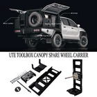 Heavy Duty 5mm thick Aluminium Ute Toolbox Canopy Spare Wheel Carrier / Holder