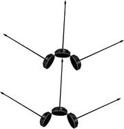 TEHAUX 6Pcs Desktop Flagpole Stable Plastic Flag Stand for Flags Multipurpose Use Office Conference Rooms Parties and Festivals Easy to Install and Detach