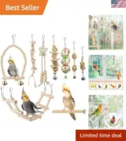 Complete Bird Swing and Chew Toy Package – Ideal for Small to Medium Birds