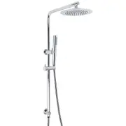 WELS Chrome 9" Rain Shower Head Brass Handheld Rose Slide Rail 2in1 Set Mixer Taps