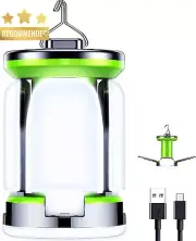 Rechargeable Camping Lantern Super Bright LED, 7 Light Modes, Waterproof,10+ Hrs