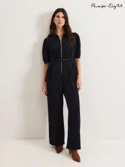 Phase Eight Blue Candice Zip Jumpsuit (AN8769) | $275