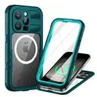 For iPhone 16 14 Pro Max/Plus Waterproof Case Shockproof Magnetic MagSafe Cover