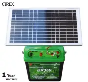 40km 2.5J Solar Power Electric Fence Energiser Charger for Poly Wire Tape Posts