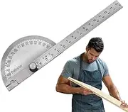 Angle Finder | Stainless Steel Angle Ruler Finder,Woodworking Ruler, Craftsman Angle Measure Tool, Math Protractor for Angle Measuring Jmedic