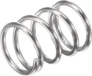 uxcell Compression Spring,304 Stainless Steel,8mm OD,0.8mm Wire Size,6mm Compressed Length,10mm Free Length,11.8N Load Capacity for Home Projects, Silver Tone,10pcs