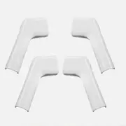RV Gutter Spouts with Built in Extensions, Direct Rain Water Runoff Away from The RV, Features an Easy Installation, 4Pcs, White