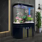【HI612520412】圓形魚缸水族箱大型客廳落地家用辦公室小型生態免換水烏龜造景
