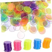 ERINGOGO Math Learning Tools 300pcs Bingo Chips for Counting Sorting Probability Poker Night Accessories