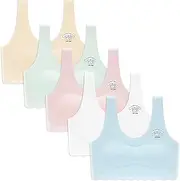[FIRITHYC] Girl Training Bras for Girls, 5 Packs Padded Training Bras 10-16 Sports Seamless Bra Design with Removable Pads Bras