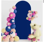 4FT Arch Backdrop Cover Pink Wedding Arch Cover Spandex Fitted Arch Cover for...