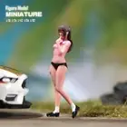 1/64 Vest underwear girl Scene Miniatures Figures Doll For Cars Vehicles Toys