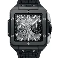 在飛比找Yahoo奇摩購物中心優惠-宇舶 HUBLOT 黑色魔力 SQUARE BANG UNI