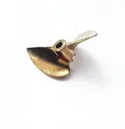 LUMIXE 1PC Two-Blade 443 Propeller, for DIY RC Brushless Boats 43mm Diameter D43 Copper Propeller 4mm/4.76mm Hole Pitch Props/Paddle Boat Propeller (Color : 443 4.76mm Hole)