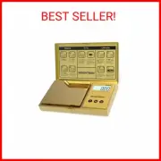 WEIGHTMAN Digital Scale Gram, 200g/0.01g Pocket Scale Gold Titanium Plating, LCD