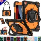 For iPad 5/6/7/8/9/10/11th Gen Kids Heavy Duty Shockproof Stand Case Cover Strap
