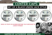 NEW JAGUAR F-TYPE UNION JACK CENTER CAPS SET OF 4 T2R5513 X 4 (VIN)