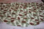 St. Nicolas Square Christmas Pine Cone Tablecloth 72 x 36 Christmas Table L2