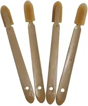 JMIBASIC Grout Caulk Finishing Tool - Multi Size 4 Pieces Set - Smooth Grout Sealant Silicone Caulking Tool - Rubber Spatula Spreader - Grout Sealer Applicator - Ergonomic Handle Grip_ABS (1.1 Inch)