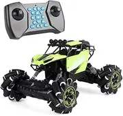 RC Car, Wireless Remote Control Off Road RC Toy Car, 1/14 Scale 2.4GHz High Speed RC Truck, 4 Wheel Drive Buggy Rock Crawler Racing Truck Off-Road Vehicle, 360 Degree Drift with Music(Green)