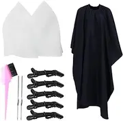 WOONEKY Hair Highlighting Kit Pc Set Includes Silicone Cap Brush Clip Shawl for Safe Easy Coloring for Diy