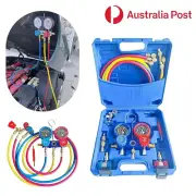 AC Manifold Gauges Set Charging Hose Air Conditioner Tool R22 R134a R410a R404