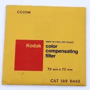 Kodak CC05M Color Compensating Filter 75mm x 75mm CAT 149 6645 Sealed