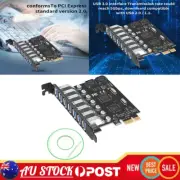 7 Ports PCIE Express Expansion Card PCI-E to USB3.0 Hub Board Extension Adapter