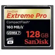 SanDisk 128GB Extreme Pro CF CompactFlash Memory Card - 160MB/s