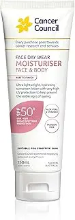 Cancer Council 150mL Daily Sunscreen SPF50 Sun Block - Face & Body Moisturiser with Aloe & Vitamin E, Matte Finish, Non-Greasy, Hypoallergenic