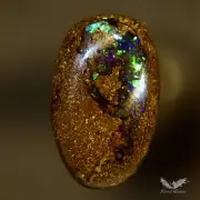 2.85 ct Boulder Opal Green Cab Natural Australian Solid Polished Stone #6.326