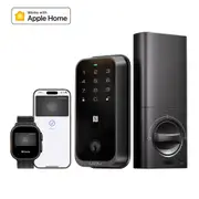 LNDU Keyless Smart Door Lock Fingerprint Keypad Apple Home Kit APP Control HK01