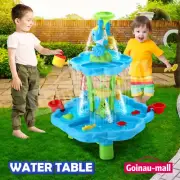 Kids Sand and Water Table Outdoor Sandpit Shovel Toys Beach Play Ground Activity