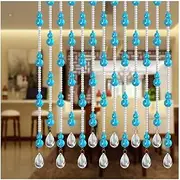 Curtains Bead Curtain Crystal Gourd Cut Off Entrance Living Room Bathroom Curtain Indoor 3 Colors 24 Sizes (Color : C, Size : 70x198cm-21 Roots)
