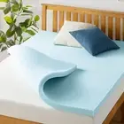 Mattress Topper Queen Size 1.5 Inch Ventilated Memory Foam Cooling Gel Infusion