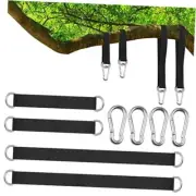 4 PCS Short Straps Tree Swing Straps Hanging Kit, with Carabiners, Heavy Duty
