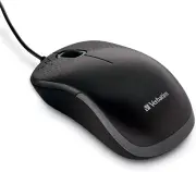 USB Silent Corded Optical Mouse - Wired Noiseless Click for PC, Mac, Laptop, Bla