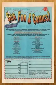 1990 DC Comics Subscription Vintage Print Ad/Poster Retro Summer 90s Kid Pop Art