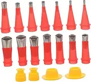 COHEALI 1 Set Caulking Nozzle Applicator with Base Protective Cover Multi Functional Finishing Tool for Precise Repairs of Door Window Sealant Nozzles Durable Design