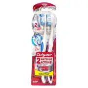 COLGATE TOOTHBRUSH OPTIC WHITE PLAT MED 2 PK 360� PLATINUM MEDIUM MANUAL PACK TB