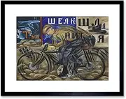 Goncharova The Cyclist Framed Wall Art Print