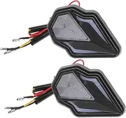 iplusmile 1 Pair LED Motorcycle Turn Signal Lights Shape Indicator for Enhanced Visibility Safety Easy to Install Motorcycle Turn Signals