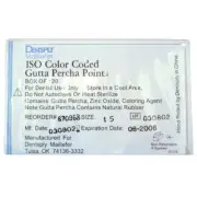 Endodontic Standarized Color-Coded Gutta Percha By Dentsply Maillefer (200/Pack)