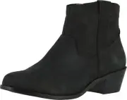 Women's Vionic Roselyn Ankle Boot Black Nubuck 5 M