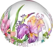Garden With Birds And Flowers Print Various Activities Shower Cap Reusable Soft And Lightweight Bath Hair Cap Long Hair