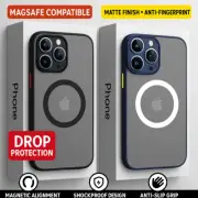 iPhone 16 15 14 13 12 11 Pro Max Case Plus Mini Magsafe Matte Magnetic Cover