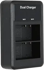 Camera Battery Charger, Multiple Protection ABS 8.4V Dual Charge Support Power Display Camera Battery Charging Station for Z5 Z6 Z7 for D7200 D610 D750
