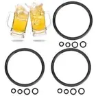 AA 15PCS Food Grade Silicone Keg Sealing Gasket ORing Home Brew Beer Keg Lid O