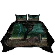 Natural Disaster Art Breaking Through Tornado Coverlet